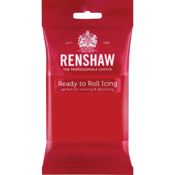Renshaw Pack of 12 x 250g Icing Poppy Red