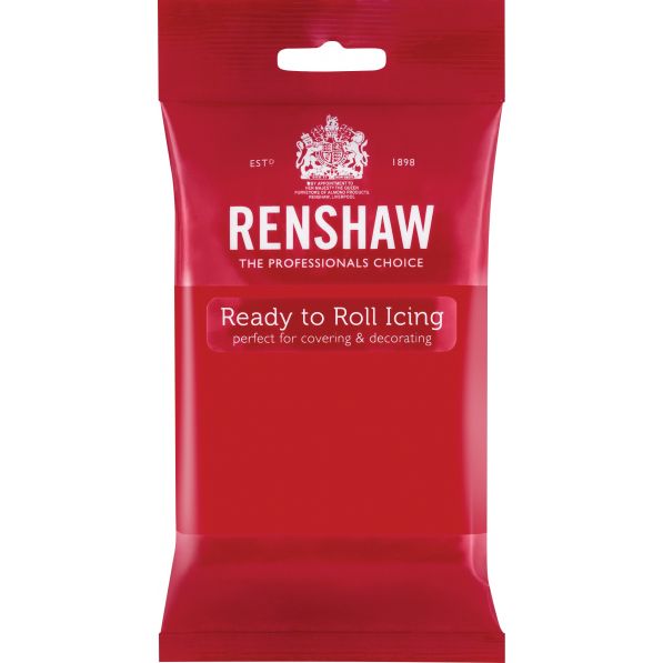 Renshaw Ready-To-Roll Icing - Poppy Red 250g