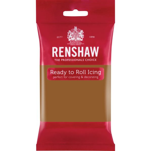 Renshaw Ready-To-Roll Icing - Teddy Bear Brown 250g