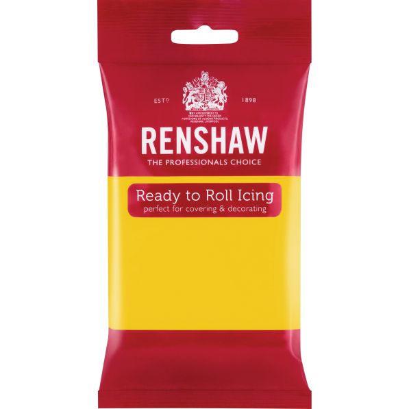 Renshaw Pack of 12 x 250g Icing Yellow