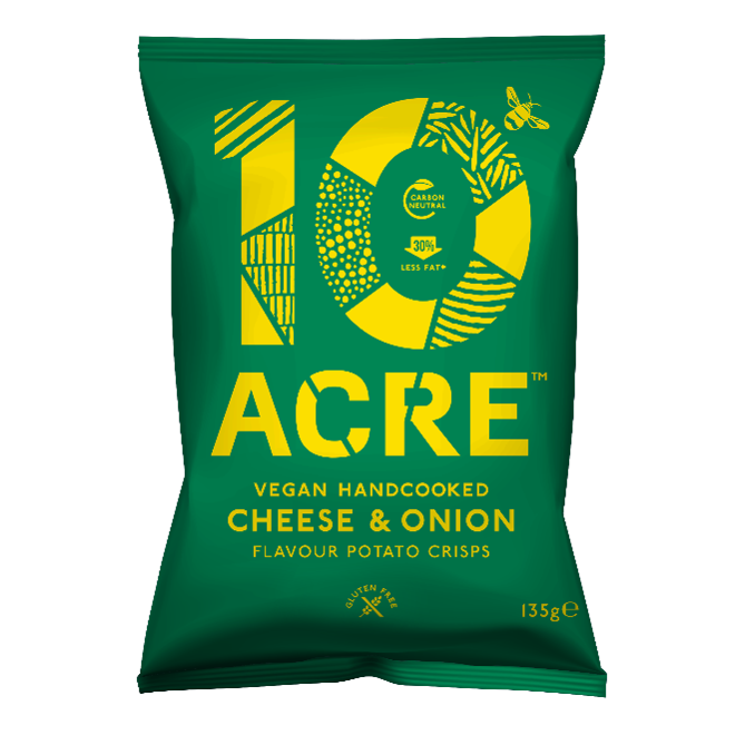 Ten Acre LARGE Crisps Cheese & Onion 135g
