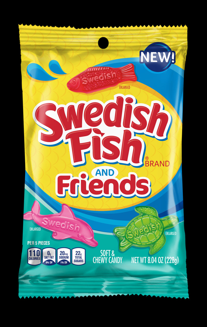 Swedish Fish And Friends Peg Bag NK 228g (8.04oz)