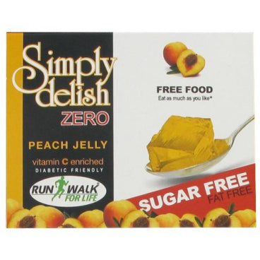 Simply Delish - Sugar-Free Jelly Dessert, Peach Flavour, 8g