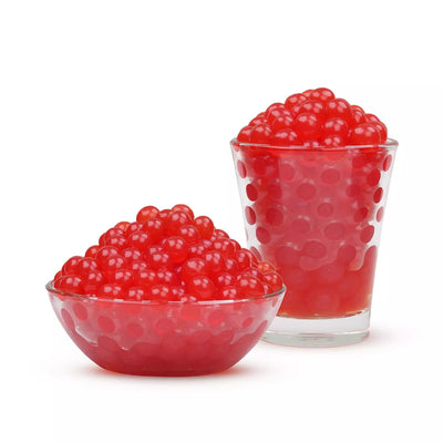 Bubble Blends - Strawberry  Popping Boba Fruit Juice Filled Pearls 450g x 12 Tubs
