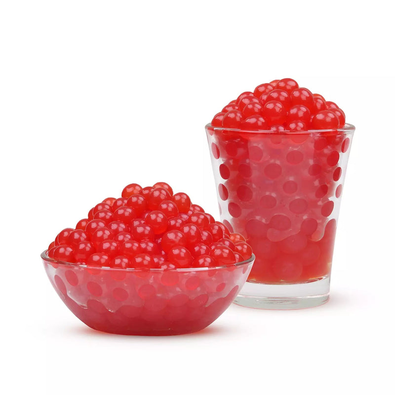 Bubble Blends - Strawberry Popping Boba Fruit Juice Filled Pearls 3-Pack 450g x 8