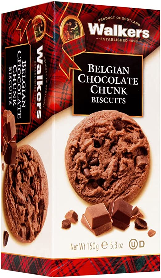 Walkers Biscuits Belgian Chocolate Chunk 150g