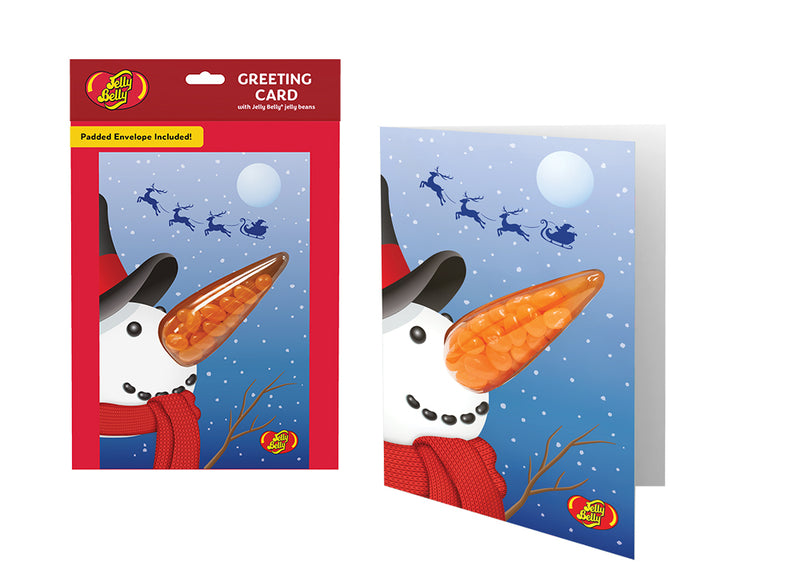 Jelly Belly Snowman Greeting Card 28g
