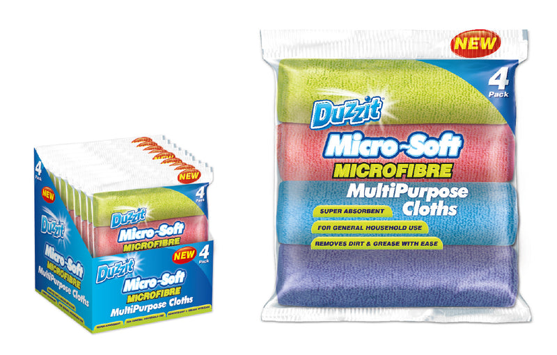 Duzzit / 4Pk Microfibre Cloth