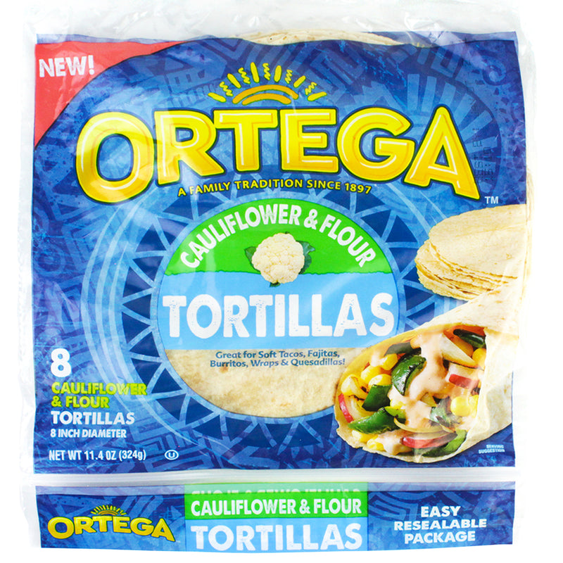 Ortega Cauliflower & Flour Tortillas 324g (11.4oz)