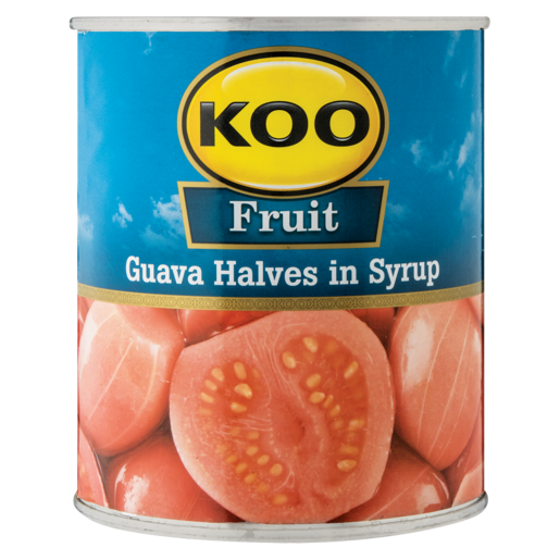 Koo Canned Fruit Guava Halves in Syrup LARGE 825g