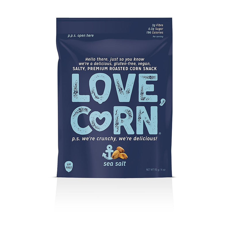 Love Corn Pack of 6 x 115g LARGE Sea Salt