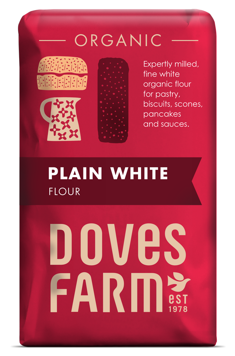 Doves Farm Organic Plain White Flour 1kg