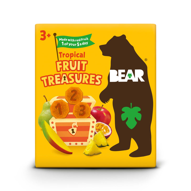 Bear Treasures Pack of 4 x 5 x 20g Tropical