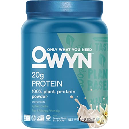 OWYN Smooth Vanilla Protein Powder Tub 500g (1.1lbs)