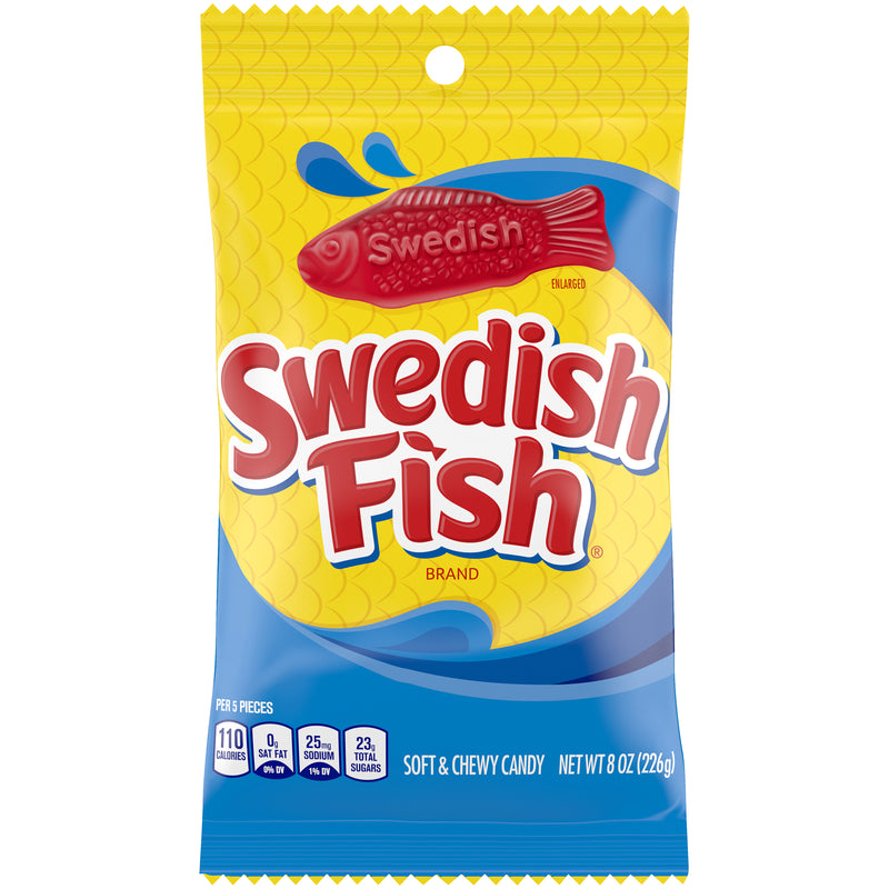Swedish Fish Red Peg Bag NK 226g (8oz)