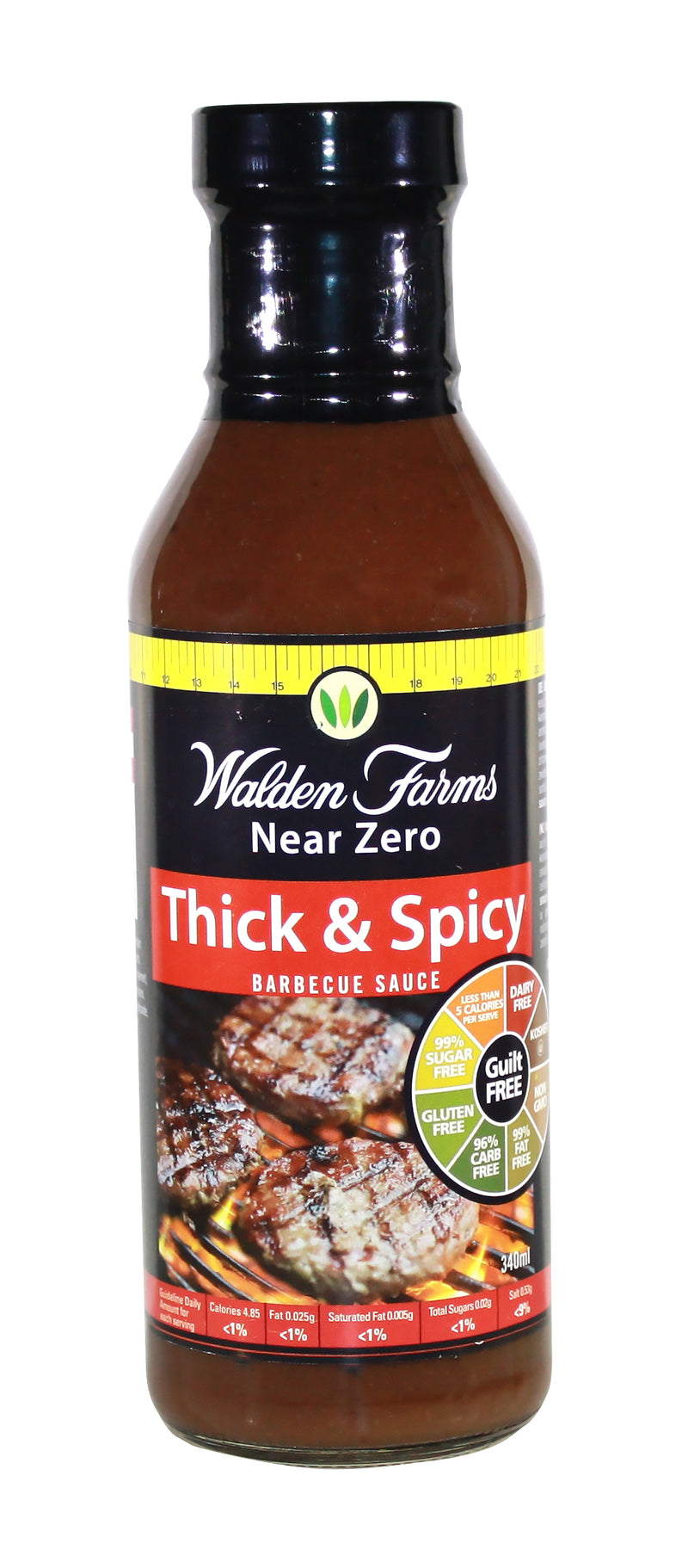 Walden Farms BOTTLES Thick n Spicy BBQ Sauce 355ml