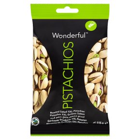 Wonderful Pack of 8 x 125g Pistachios Roasted Salted