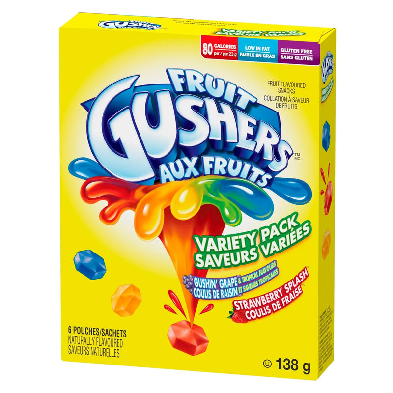 Betty Crocker Fruit Gushers Variety Pack 138g