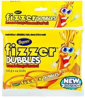 Fizzer Dubbles Lemon And Orange 278g