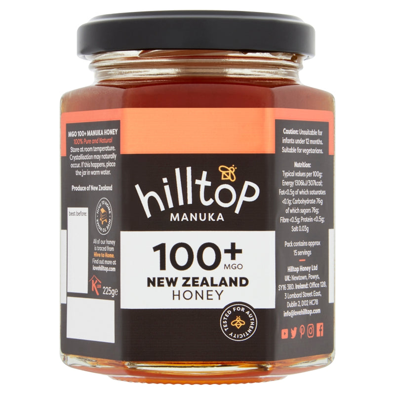 Hilltop Honey Manuka Honey MGO 100+  225g