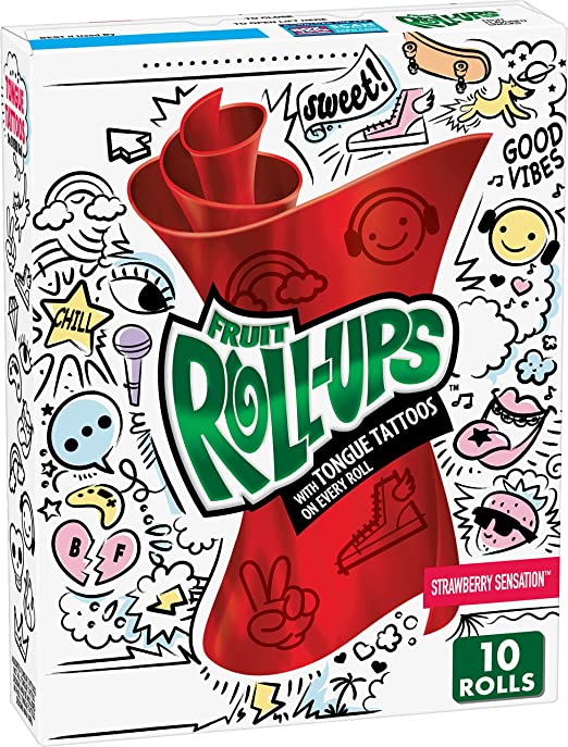 Betty Crocker Fruit Roll-Ups Strawberry Sensation 142g (5oz)