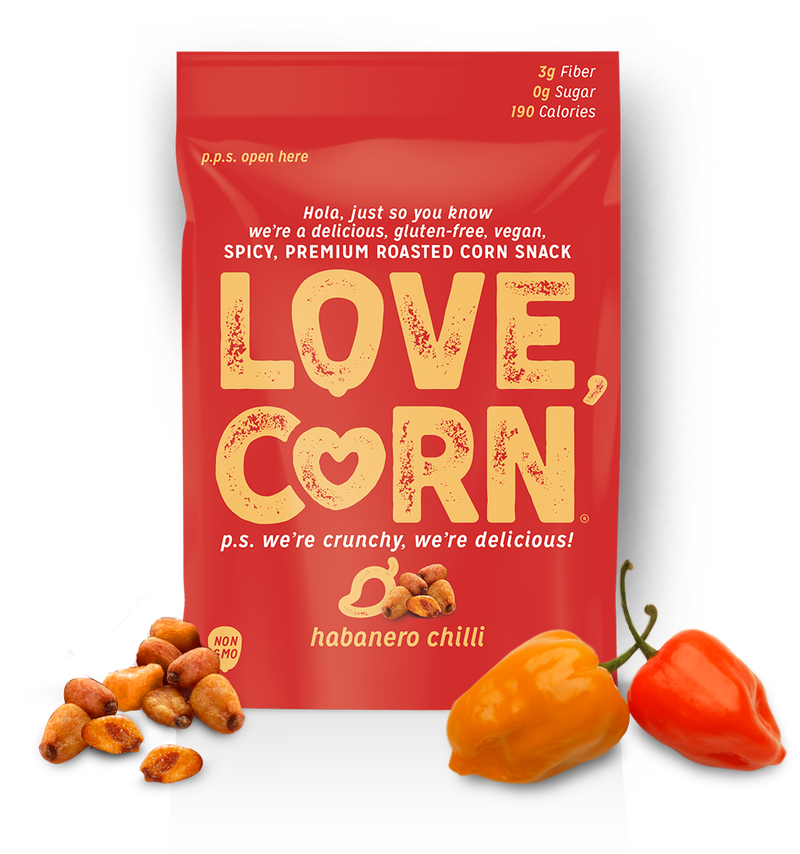 Love Corn Pack of 10 x 45g Habanero