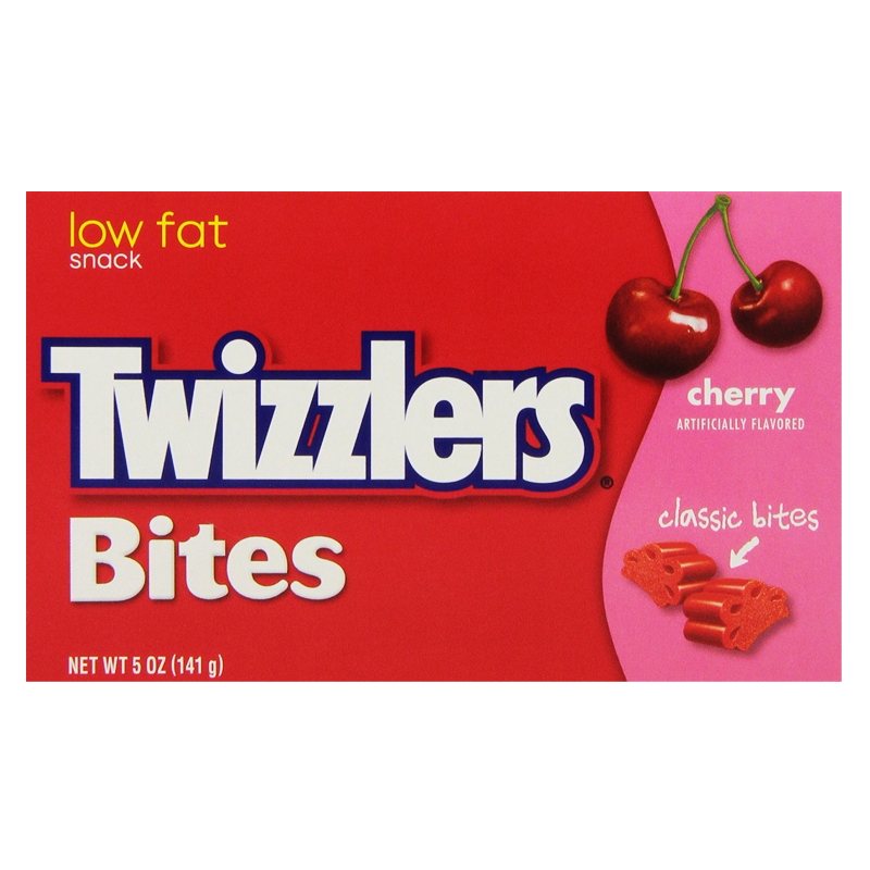 Twizzlers Big Box - Cherry Classic Bites 141g | Low Fat Snack