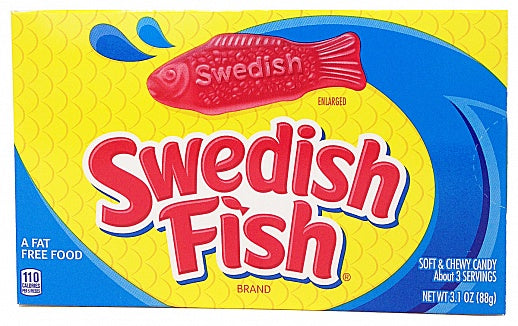 Swedish Fish Red Theater Box NK 88g (3.1oz)