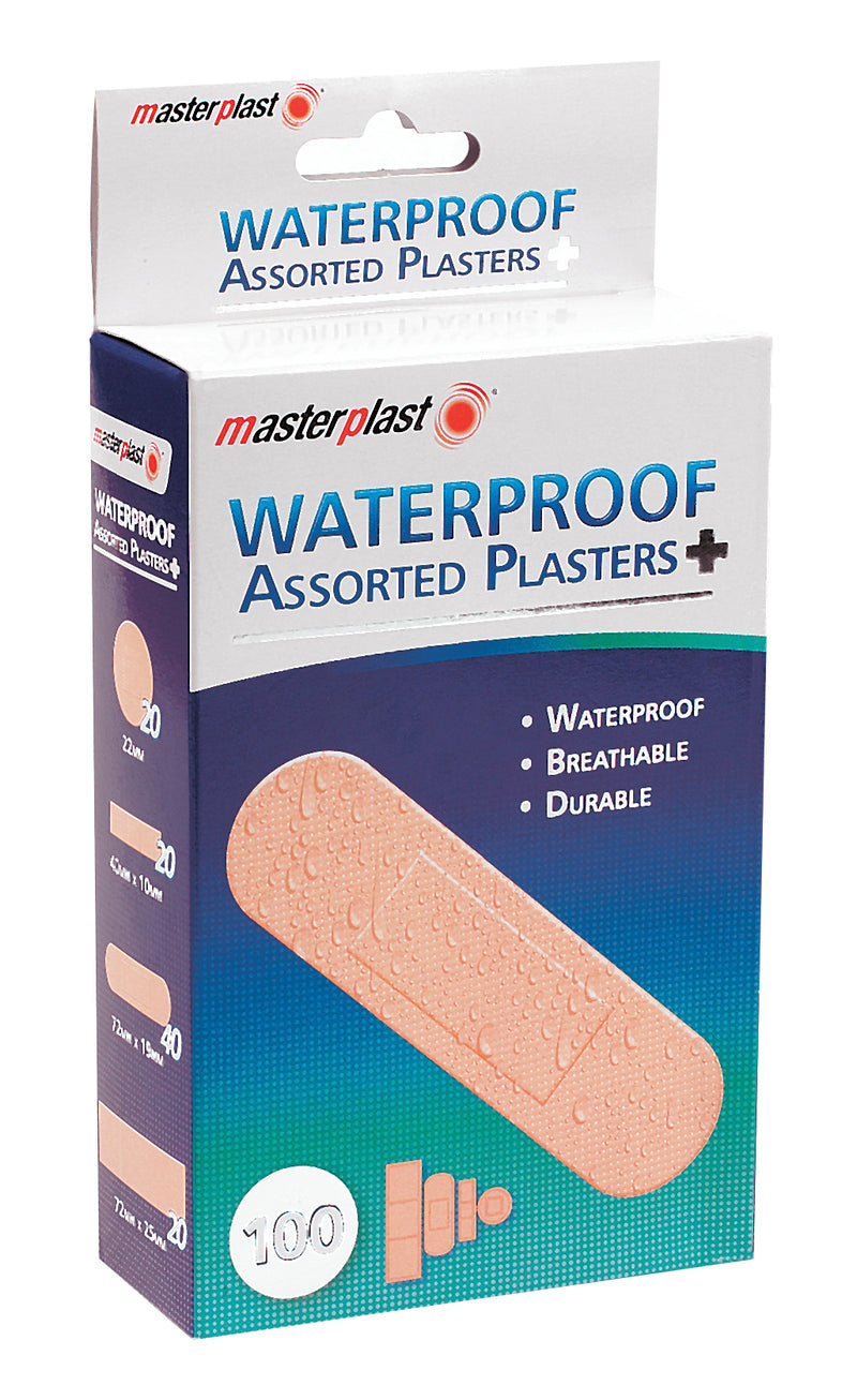Masterplast - Waterproof Assorted Plasters 100Pk